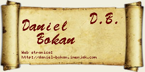 Daniel Bokan vizit kartica